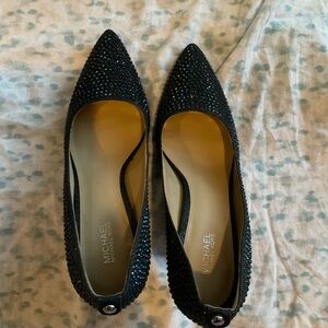 Michael Kors Black Studded Flats